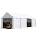 Storage Tent 4x8 m PVC 700 N 100% waterproof Shed Shelter white