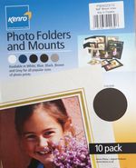 6"x8" Landscape Photo Mount  Slip in Photo Folder Brown Pack of 10