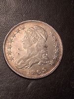 1809 CAPPED BUST HALF DOLLAR. AU CONDITION. 