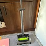 Gtech AirRam Cordless Rechargeable Carpet Sweeper with Charger Grey/Green