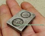 Antique China Ancient Qing Dynasty Handwork Miao Silver silver ingots statues