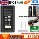 ✅8000mAh Rechargeable Battery for Eufy Video Doorbell E340 /C31 w/Type C Cable
