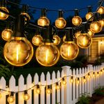 60m 120m Festoon Garden Lights Mains Powered LED G40 Bulbs Outdoor String Lights
