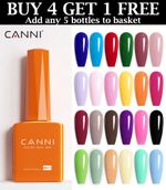 CANNI® Nail Gel Polish CANNI Soak Off Manicure LED Varnish Art Hema Free 9ml