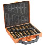 VonHaus Universal 99pc Titanium Coated HSS Drill Bit Set & Carry Case 1.5 - 10mm