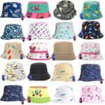 Children Baby Summer Bucket Bush Hat Cap Sun Protection Boy Girl Kids Patterned 