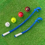 FORTRESS Cricket Ball Thrower - SHORT OR LONG HANDLE - Premium Plastic & Rubber