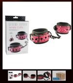 Deluxe Padded Crimso patent Sexy Ankle wrist cuffs Quality Bondage Restraint