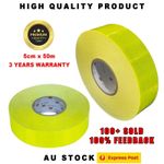 3M Reflective Tape Hi Vis Fluorescent yellow 4083 Class 1 5cm x 50m Safety Tape
