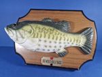 BIG MOUTH BILLY BASS Singing Moving Fish On Plaque - FAULTY - Spares Or Repairs