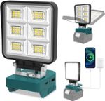 For Makita 18V Battery Work Light LED Cordless USB 2Modes Workshop Camping Torch