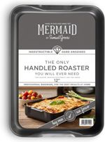 Mermaid Hard Anodised Aluminium Roasting Dish Pan Tray Oven Bakeware - 3 sizes