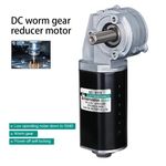 12V DC Worm Gear Reducer Motor High Torque Slow Speed Forward Reverse