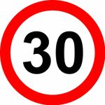 30 Mph Reflective RA2 Road legal Safety sign 
