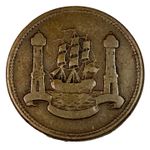 19th century Ireland Cork Pawn Office Mont de Piete farthing token - W# 5720