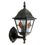Traditional Black Brushed Gold Outdoor Garden Porch IP44 Rated Wall Light