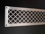 Silver Stainless Steel 200cm² Air Flow Kitchen Grille For Built In Appliances