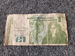 1985 - Central Bank of IRELAND - £1 (One) Pound, Punt Banknote
