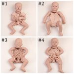 DIY Realistic Reborn Baby Doll Mold Kits Unpainted Vinyl Silicone Newborn Parts