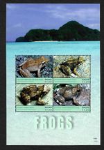 Palau: Frogs, Frogs, Block MNH