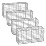 Gabion Stone Gabion Basket Galvanised Steel 100 x 50 x 30 cm(set of 4) GGB453