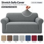 Stretch Sofa Cover 1 2 3 4 Seater Spandex Jacquard Elastic Slipcover Protector