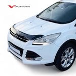 BLACK  BONNET WIND STONE PROTECTOR FOR FORD KUGA MK2 2013-2016