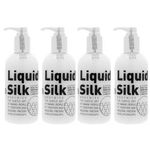Liquid Silk Lubricant Waterbased Condom Friendly 4 Large Bottles (4 x 500ml)