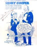 ERIC MORECAMBE Signed Autograph @ Henry Cooper Boxing Event 1978