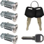 4 Pack Lock Cylinders for Thule Roof Rack Bike Rack Cargo Box 2 Keys Change Key