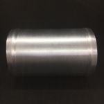 Universal 2.5" Inch 63mm Alloy Aluminium Pipe Straight 100mm Brushed Swaged Join