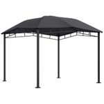 Outsunny 3x3(m) Outdoor Patio Gazebo Pavilion Canopy Tent Steel Frame Grey