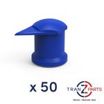 TRUCK 32MM LONG REACH DUSTITE WHEEL NUT INDICATOR BLUE x 50