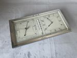 Art Deco Mappin & Webb Barometer Clock Thermometer 1934 Vintage Weather Station