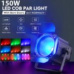 6PCS 200W RGBWAUV LED COB Par Spotlight Audience Brinder DMX Stage Light DJ