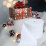 Fake Snow Blanket Roll 27" Wide, 4oz, 2-40m Long, Soft White Christmas Display