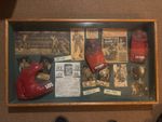 Vintage Boxing Memorabilia Shadow Box – Framed Boxing Gloves & Ephemera