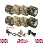 6Pcs Self-adhesive Army Camouflage Hunting Rifle Wrap Camo Bandage Stealth Tape