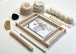 Handwoven Wall Hanging Kit - Beginner Loom Weaving Project Boho Wall Art DIY