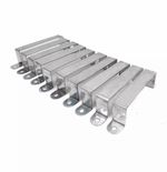 10/20X Fence Post Security Brackets Galvanised Steel Panel Brackets Fits 4” Post