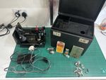 Vintage Singer Featherweight 221K Sewing Machine with Accessories and Case