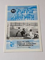 Forfar v Kilmarnock Scottish Football Programme October 1990