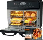 22L Dual Zone Air Fryer Oven With Rotisserie Large Convection Oven
