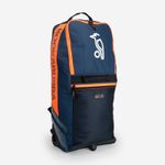 2026 Kookaburra WD6000 Junior Wheelie Duffle Bag Navy Orange Size 70 x 28 x 24cm