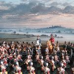 SEENIK English Civil War / Jacobite Countryside Diorama Backdrop 1:30 1:32