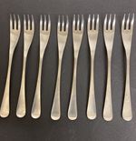 8 x Old Hall  Alveston Forks by Robert Welch 1960’s Satin Stainless steel