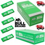 2500x BULL BRAND Tobacco Smoking Cigarette Rolling PAPER Cut Corners G Filter UK