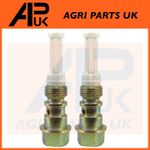 2x Petrol Fuel Tap Banjo Bolt & Filter for Massey Ferguson TED20 TVO20 Tractor