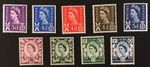 QEII 1958-1970 Scottish Pre-Decimal SGS1 - SGS13 Basic Stamp Set of 9 Values MNH