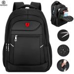 Mens Large 15.6" Laptop Backpack Waterproof Bussiness School Travel Rucksack Bag